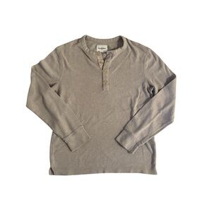 Goodfellow Thermal Long Sleeve Henley Shirt
